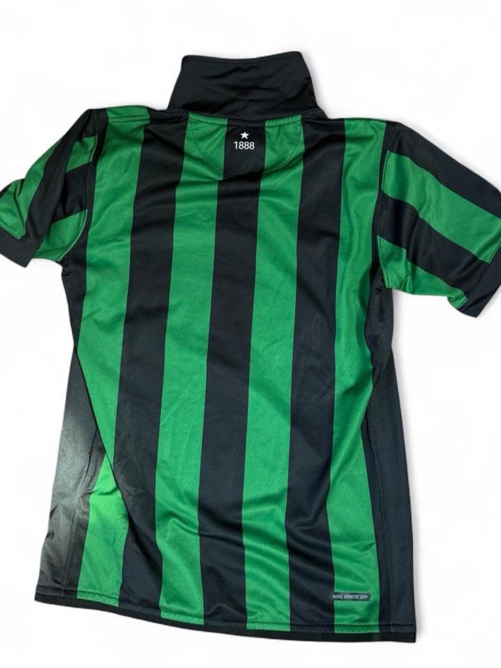 Green & Black Vintage Soccer Jersey - Unbranded